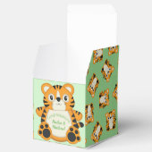 Tiger Baby shower Green Bedankdoosjes (Geopend)