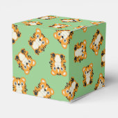 Tiger Baby shower Green Bedankdoosjes (Achterkant)