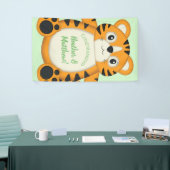 Tiger Baby shower Green Spandoek (Beurs)