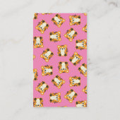 Tiger Baby shower roze Informatiekaartje (Achterkant)