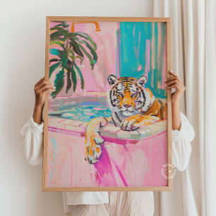Tiger Badkamer Print