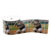 Tiger Baseball Player #27 Up To Bat Grosgrain Lint (Spoel)