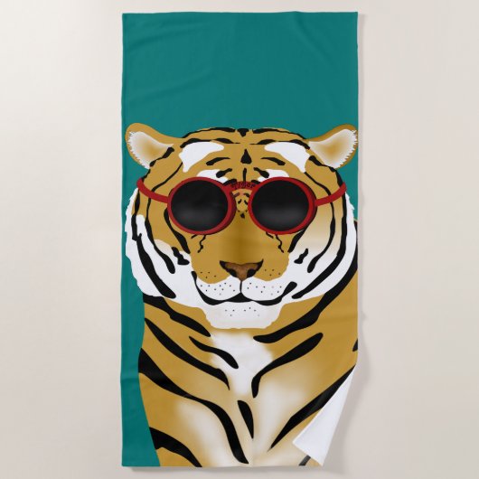 Tiger Beach Towel Strandlaken (Voorkant)