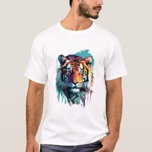 Tiger Beast Animal World Predator Wild Natuur Art T-shirt