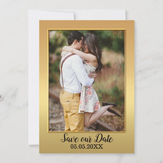 Tiger Big Cats Photo Enregistrer la carte Date (Dos)