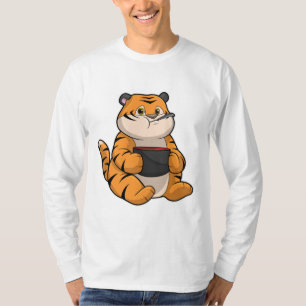 Tiger bij Eten met Bowl T-shirt