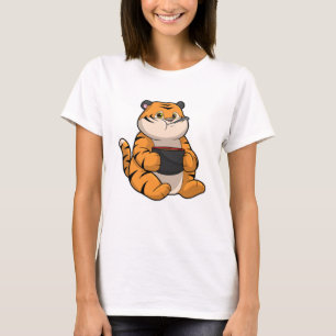 Tiger bij Eten met Bowl T-shirt