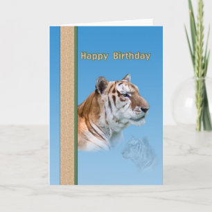 Tiger Birthday Card Kaart