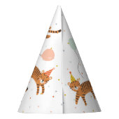 Tiger Birthday Feesthoedjes (Achterkant)