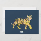 Tiger Birthday Party Invitation Kaart (Achterkant)