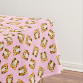 Tiger Birthday Party Pink Tafelkleed (Voorbeeld)
