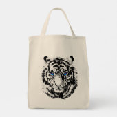 Tiger blanc - Sac fourre-tout de tigre (Dos)