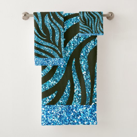 Tiger Bleu Parties scintillant Motif Design (En situation)