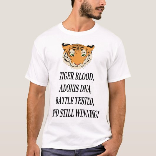 Tiger bloed, Adonis DNA, Battle Tests, Winning! T-shirt (Voorkant)