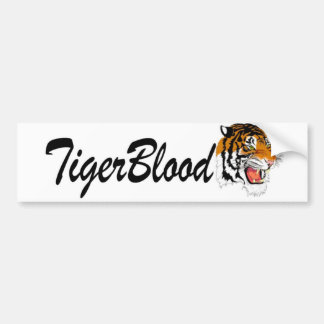 TIGER BLOED BUMPERSTICKER