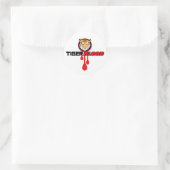 Tiger Blood Round Sticker (Sac)