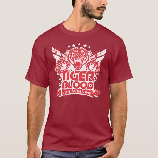 Tiger Blood T shirt (Voorkant)