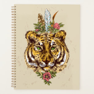 Tiger Boho Style Portrait