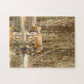 TIGER BOIRE D'EAU JIGSAW PUZZLE (Horizontal)