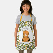 Tiger Botanische groen Kinder Schort (Insitu)