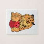 Tiger Bowling Bowling ball Legpuzzel (Horizontaal)