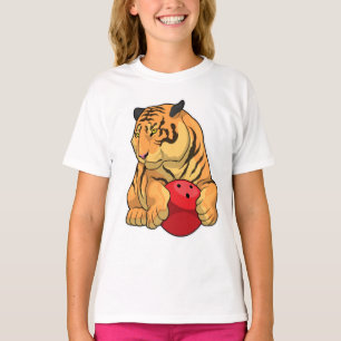 Tiger Bowling Bowling ball T-shirt