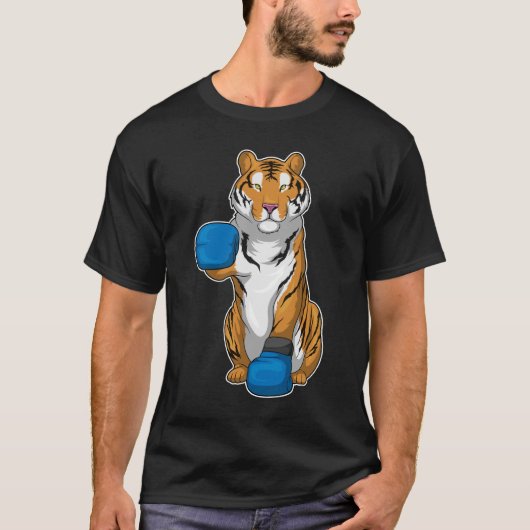 Tiger Boxer Boxing-handschoenen T-shirt (Voorkant)