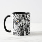 Tiger Café Mug | Tiger Musique noire et blanche (Gauche)