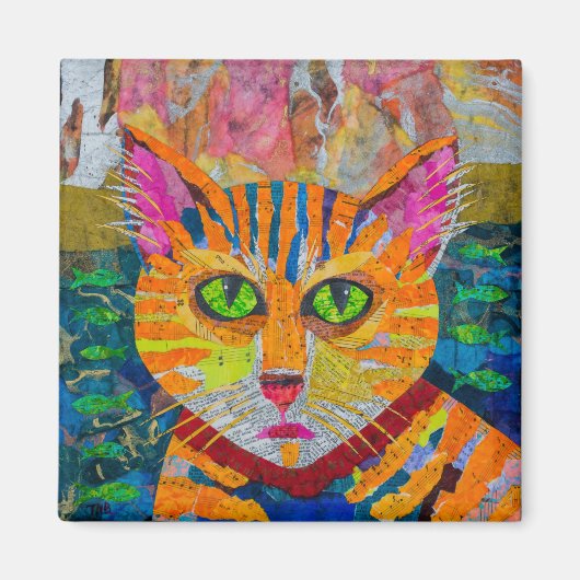 Tiger Cat Magneet (Voorkant)