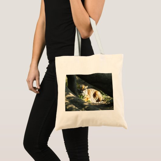 Tiger Catnap Tote Bag (Voorkant (product))