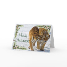 Tiger Christmas Kaart