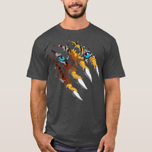 Tiger Claws Wildlife Zoologist Safari Zoo Lover Zo T-shirt