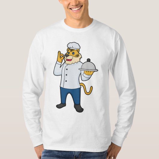 Tiger Cook Chef pet Platter T-shirt (Voorkant)