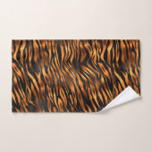Tiger Copper Black Animal Print Bad Handdoek (Handdoek)