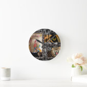Tiger & Couple Art Print Ronde Klok (Huis)