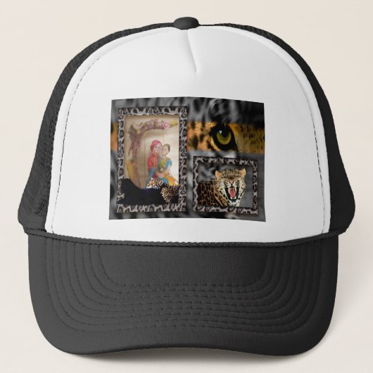 Tiger & Couple Art Print Trucker Pet (Voorkant)