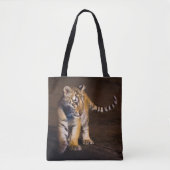 Tiger Cub Walking Tote Bag (Voorkant)