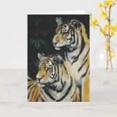 "Tiger Cubs" Kaart (Gele Bloem)