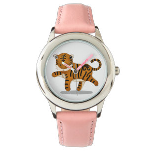 Tiger Cute Astrology Sign. Chinese Zodiac Horloge