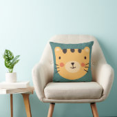 Tiger Cute Green nursery Baby Room Kussen (Stoel)