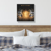 Tiger d'accueil imprimé en toile (Insitu(Chambre))