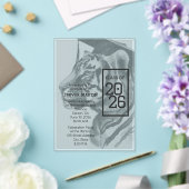 Tiger Design | Cartes d'invitation de remise de di (Insitu (Mariage))