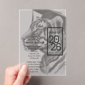 Tiger Design | Custom Graduation Invitation Cards (In situ (ordinateur de poche))