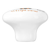 Tiger Design Personalised Keramische Knop (Zijkant)