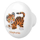 Tiger Design Personalised Keramische Knop (Rechts)