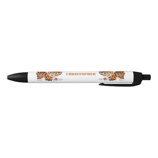 Tiger Design Zwarte Inkt Pen (Bodem)