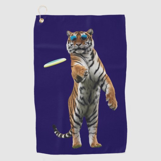 Tiger Disc Golf Handdoek (Voorkant)