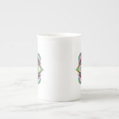 Tiger Dragon Mandala Bone China Mug (Devant)