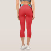 Tiger Dragon Mandala Capri Leggings (Verso)