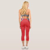Tiger Dragon Mandala Capri Leggings (Verso)